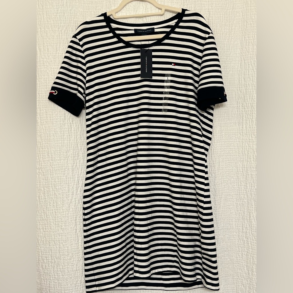 Tommy Hilfiger Striped Blue and White Dress